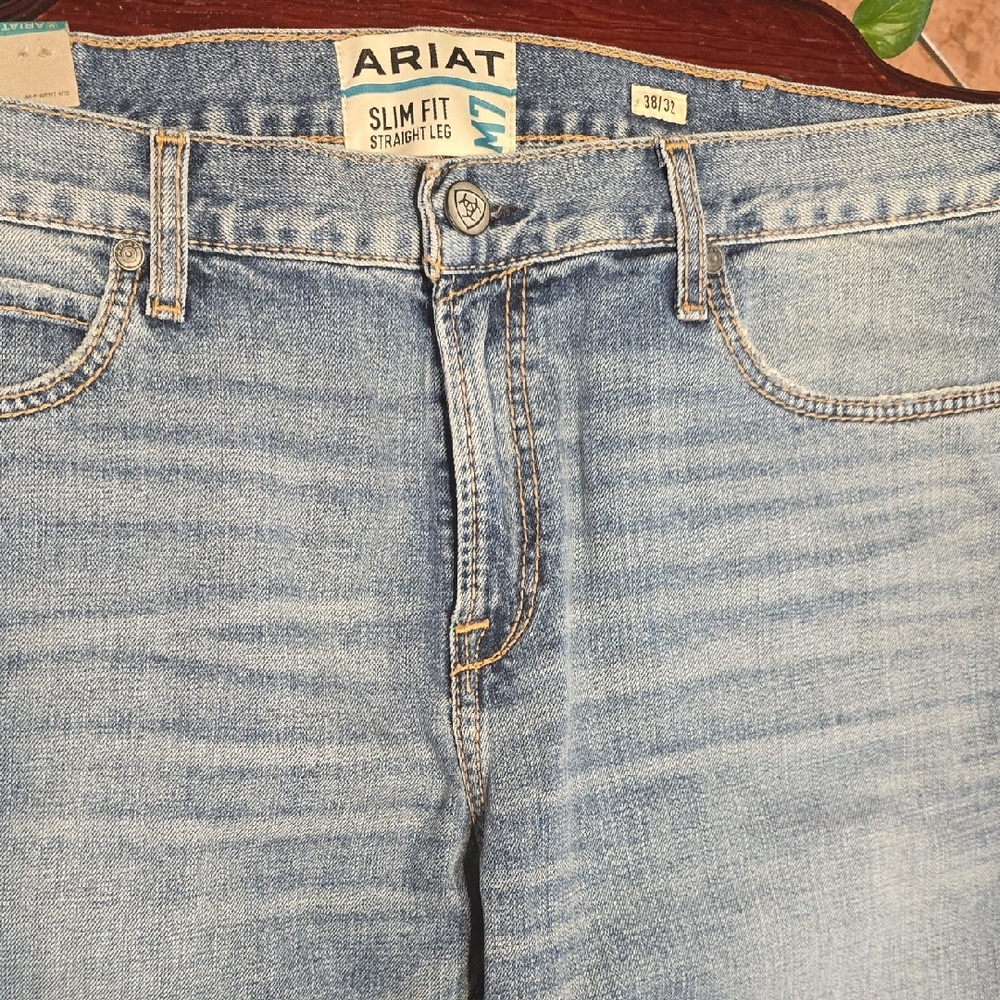 Ariat Men's Slim Straight Light Blue Jeans38/32